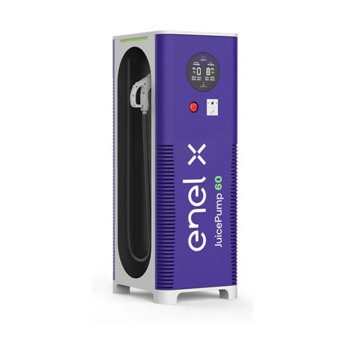 JuicePump EU CCS2 + CHAdeMO DC do 60kW, trójfazowy Kabel do 5m, ładowanie równoległe, RFID, bez POS, Ethernet