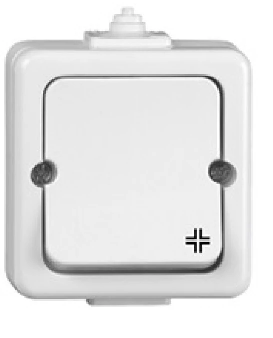 JANTAR Łącznik krzyżowy n/t IP44 biały /przykręcany klawisz/ WNT‑8J