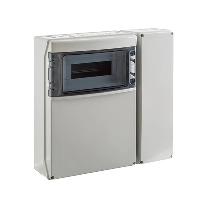 IP65 Rozdzielnica budowlana 1×12 ECO‑STAR (1500V DC) do gniazd przemysłowych i dodatkowym modułem