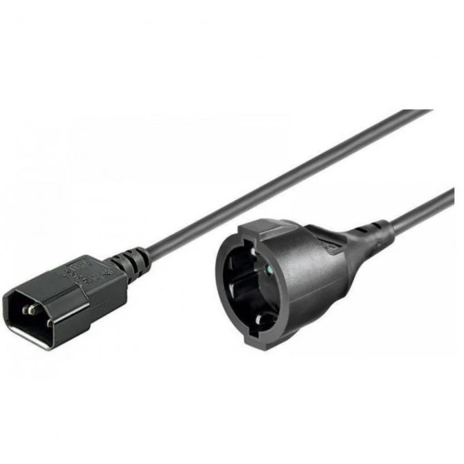 Kabel Adapter Zasilania IEC320 C14 na Schuko F Gniazdo 1.5m