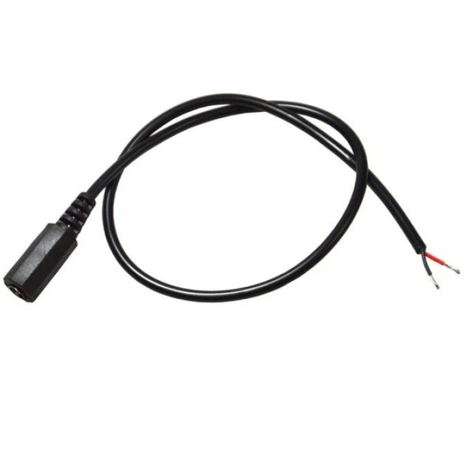 Gniazdo DC 2,5/5,5 na kablu 45cm 100 szt.