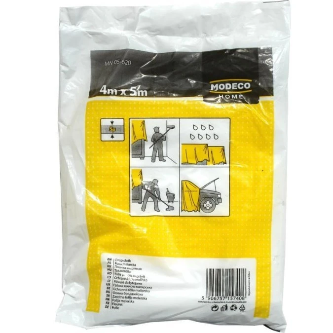 Folia malarska 4 x 5 m, grubość 12 µm Home Tools MN‑05‑620