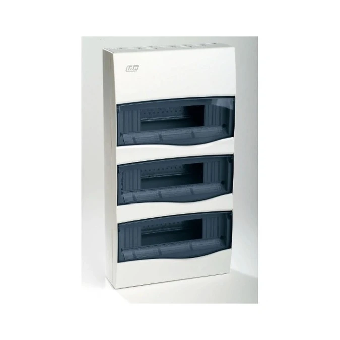 IP40 Rozdzielnica modułowa 3×12 COMBI natynkowa (drzwi transparentne) PE+N