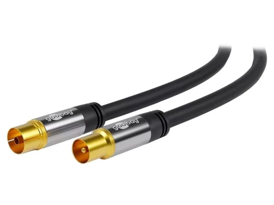 Kabel 10m PVC czarny 75 Obsługa: 4K, FullHD, UHD 2160p 70389