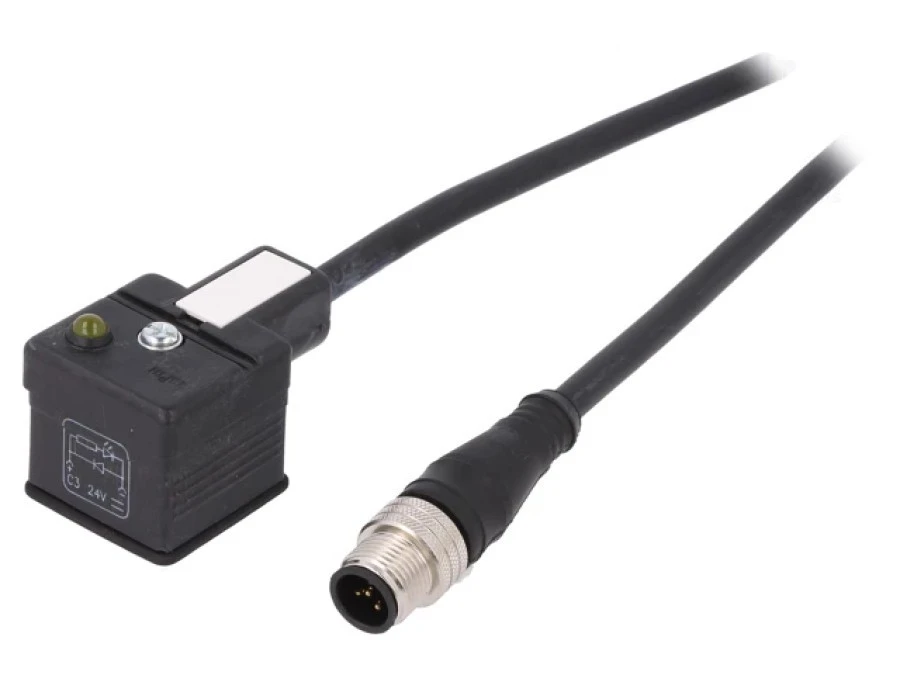 Kabel‑adapter męski DIN 43650 M12 3‑PIN 2m VSTGH050MSS0002B03VDAA041‑‑S