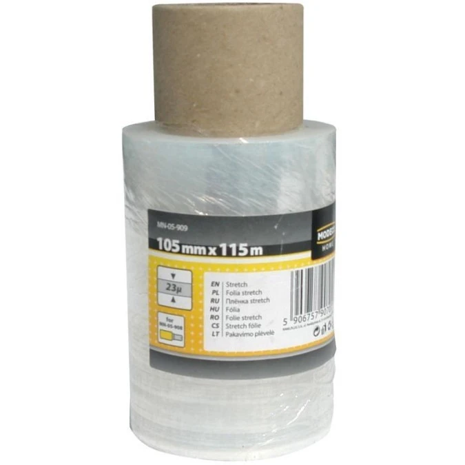 Folia ministretch szer 105 mm x gr 23µ x dł 115m do zestawu Home Tools MN‑05‑609