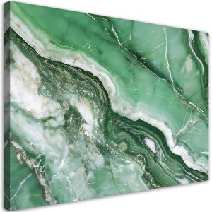 Feeby Obraz na płótnie, Zielony Marmur Styl Glamour 120×80 561336 Feeby Obraz na płótnie, Zielony Marmur Styl Glamour 120×80 561336