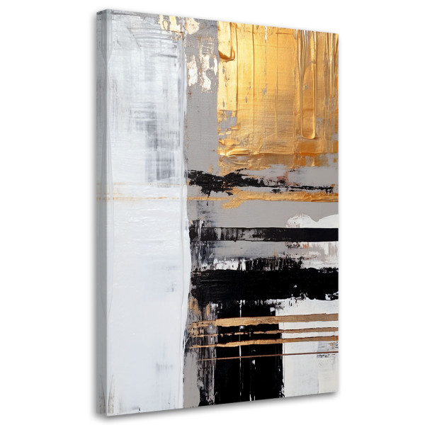Feeby Obraz na płótnie, Złota abstrakcja 60x90 427416