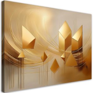 Feeby Obraz na płótnie, Złota Abstrakcja Glamour 120×80 396837 Feeby Obraz na płótnie, Złota Abstrakcja Glamour 120×80 396837