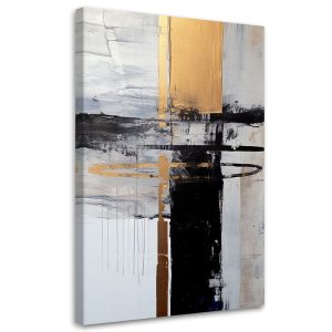 Feeby Obraz na płótnie, Złota abstrakcja Glamour 40×60 419368 Feeby Obraz na płótnie, Złota abstrakcja Glamour 40×60 419368