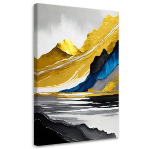 Feeby Obraz na płótnie, Złote góry abstrakcyjne 3d 70×100 315711 Feeby Obraz na płótnie, Złote góry abstrakcyjne 3d 70×100 315711