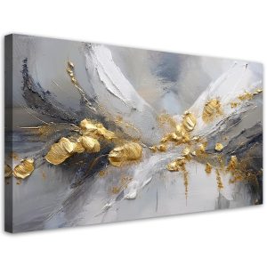 Feeby Obraz na płótnie, Złoto Glamour Abstrakcja 120×60 561546 Feeby Obraz na płótnie, Złoto Glamour Abstrakcja 120×60 561546