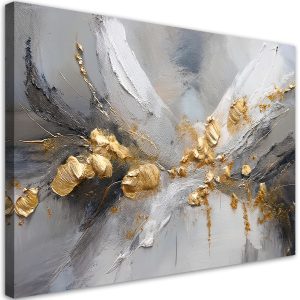 Feeby Obraz na płótnie, Złoto Glamour Abstrakcja 60×40 486868 Feeby Obraz na płótnie, Złoto Glamour Abstrakcja 60×40 486868