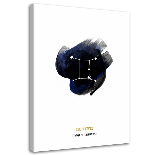 Feeby Obraz na płótnie Znak zodiaku Bliźnięta 60x90 409173