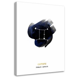 Feeby Obraz na płótnie Znak zodiaku Bliźnięta 70×100 409253
