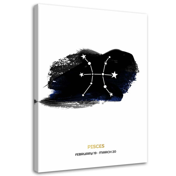 Feeby Obraz na płótnie Znak zodiaku Ryby 80x120 386735