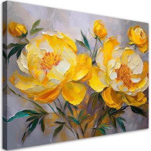 Feeby Obraz na płótnie, Żółta Piwonia Kwiat Natura 100×70 487336 Feeby Obraz na płótnie, Żółta Piwonia Kwiat Natura 100×70 487336