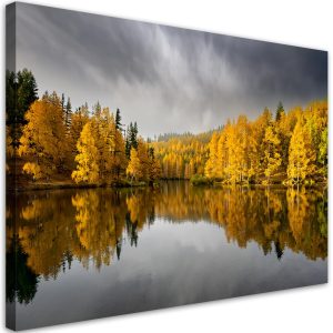 Feeby Obraz na płótnie, Zółty Jesienny Las Natura Krajobraz 90×60 483972 Feeby Obraz na płótnie, Zółty Jesienny Las Natura Krajobraz 90×60 483972