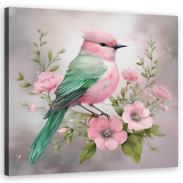 Feeby Obraz na płótnie, Zwierzęta Shabby Chic Ptak 30x30 422319