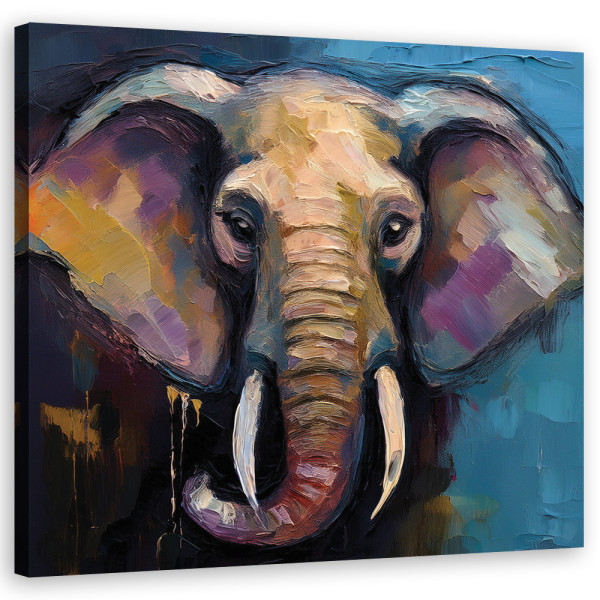 Feeby Obraz na płótnie, Zwierzęta Słonie Afryka 60x60 395846
