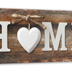 Feeby Obraz, Napis Home na tle desek w stylu vintage 150×50 317338 Feeby Obraz, Napis Home na tle desek w stylu vintage 150×50 317338