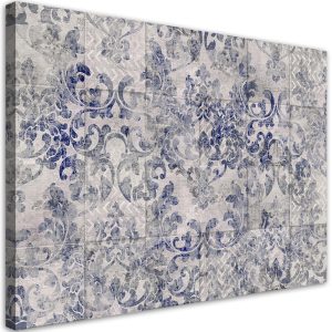 Feeby Obraz Niebieski ornament 100×70 325425 Feeby Obraz Niebieski ornament 100×70 325425