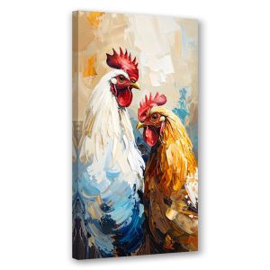 Feeby Obraz nowoczesny do kuchni jadalni, Kura Kogut Ptak Zwierzę 60×120 778556 Feeby Obraz nowoczesny do kuchni jadalni, Kura Kogut Ptak Zwierzę 60×120 778556