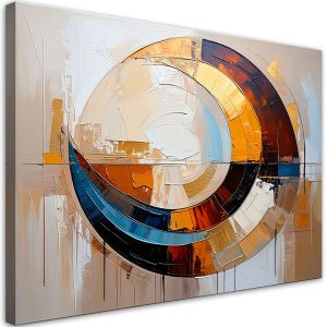 Feeby Obraz nowoczesny do salonu, Geometryczna Abstrakcja w beżu 60×40 781430 Feeby Obraz nowoczesny do salonu, Geometryczna Abstrakcja w beżu 60×40 781430