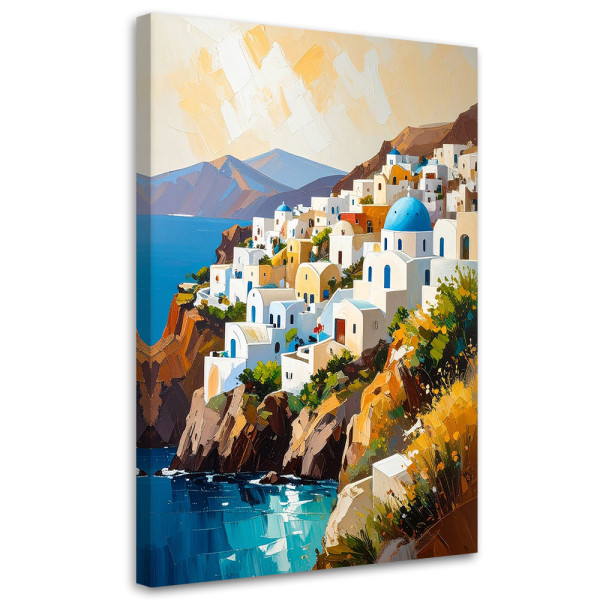 Feeby Obraz nowoczesny do salonu, Santorini Grecja Pejzaż 40x60 779101