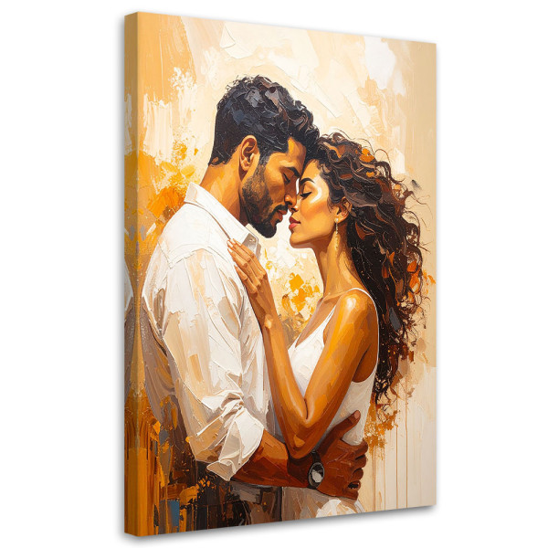 Feeby Obraz nowoczesny do salonu sypialni, Zakochana Para 60x90 779688