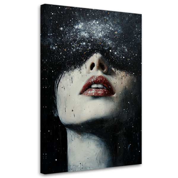 Feeby Obraz nowoczesny, Kobieta Portret Gwiazdy Abstrakcja 80x120 633754