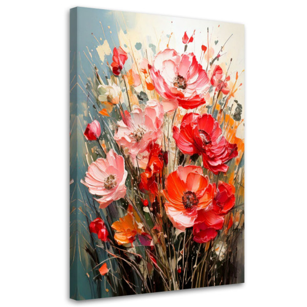 Feeby Obraz nowoczesny, Kwiaty Maki Impasto 40x60 777786