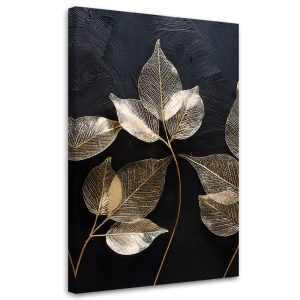 Feeby Obraz nowoczesny, Minimalizm Liście Rośliny Glamour 60×90 561458 Feeby Obraz nowoczesny, Minimalizm Liście Rośliny Glamour 60×90 561458