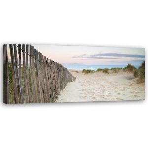 Feeby Obraz, Plaża o zachodzie słońca 150×50 318661 Feeby Obraz, Plaża o zachodzie słońca 150×50 318661