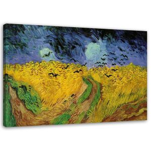 Feeby Obraz Pole pszenicy z krukami V. van Gogh 60×40 318930
