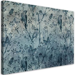 Feeby Obraz, Ptaki na gałęziach 60×40 325305 Feeby Obraz, Ptaki na gałęziach 60×40 325305