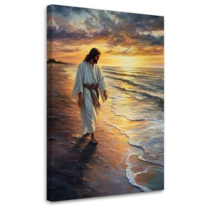 Feeby Obraz religijny, Jezus Chrystus idący po wodzie 80×120 775977 Feeby Obraz religijny, Jezus Chrystus idący po wodzie 80×120 775977