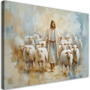 Feeby Obraz religijny, Jezus Dobry Pasterz 60×40 776221 Feeby Obraz religijny, Jezus Dobry Pasterz 60×40 776221