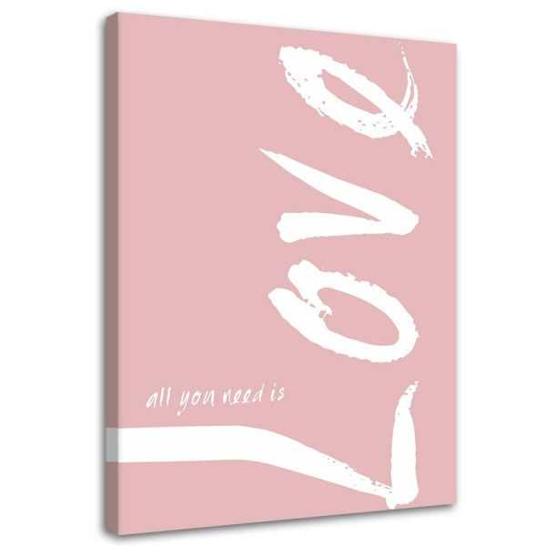 Feeby Obraz Różowe love 60x90 409482