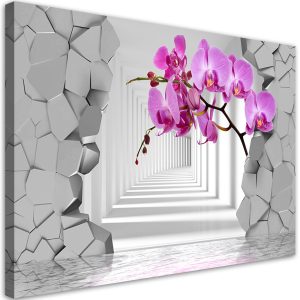 Feeby Obraz, Storczyk na abstrakcyjnym tle 3D 100×70 327046 Feeby Obraz, Storczyk na abstrakcyjnym tle 3D 100×70 327046