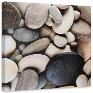 Feeby Obraz Szare kamienie z bliska 60×60 409196 Feeby Obraz Szare kamienie z bliska 60×60 409196