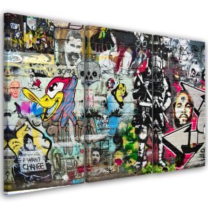 Feeby Obraz tryptyk na płótnie Abstrakcje – Kolorowy 419205 Feeby Obraz tryptyk na płótnie Abstrakcje – Kolorowy 419205