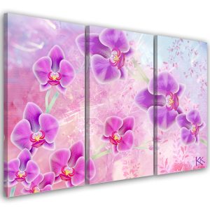 Feeby Obraz tryptyk na płótnie Orchidea Kwiaty Abstrakcja 425706 Feeby Obraz tryptyk na płótnie Orchidea Kwiaty Abstrakcja 425706