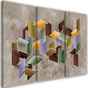 Feeby Obraz tryptyk na płótnie Puzzle 3D 417771 Feeby Obraz tryptyk na płótnie Puzzle 3D 417771