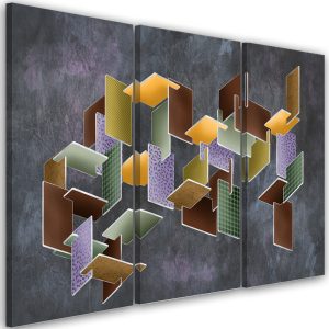 Feeby Obraz tryptyk na płótnie Puzzle 3D 418658 Feeby Obraz tryptyk na płótnie Puzzle 3D 418658