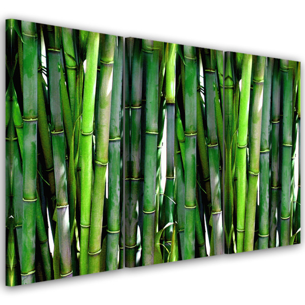 Feeby Obraz tryptyk na płótnie Religijne - Zielony 416790