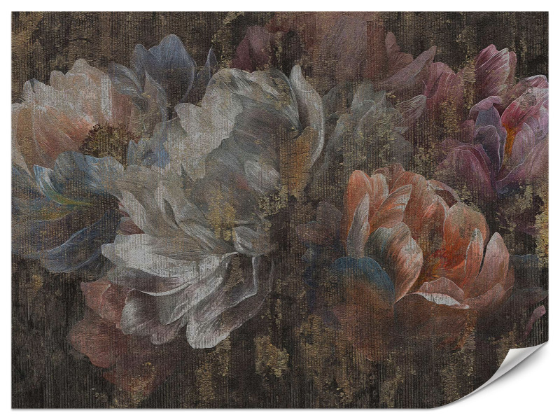 Fototapeta Malowane abstrakcyjne piwonie 200x140cm 985796