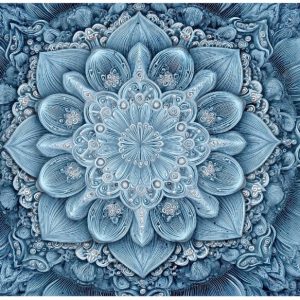 Fototapeta Mandala Niebieski Na Flizelinie Do Sypialni Salonu 250×175 804125 Fototapeta Mandala Niebieski Na Flizelinie Do Sypialni Salonu 250×175 804125