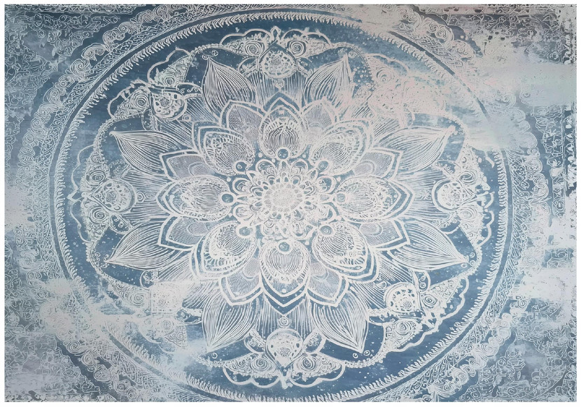 Fototapeta Mandala Niebieski Na Flizelinie Do Sypialni Salonu 350x250 762370