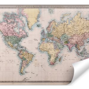 Fototapeta Mapa Świata W Stylu Vintage 104×70.5cm 238242 Fototapeta Mapa Świata W Stylu Vintage 104×70.5cm 238242